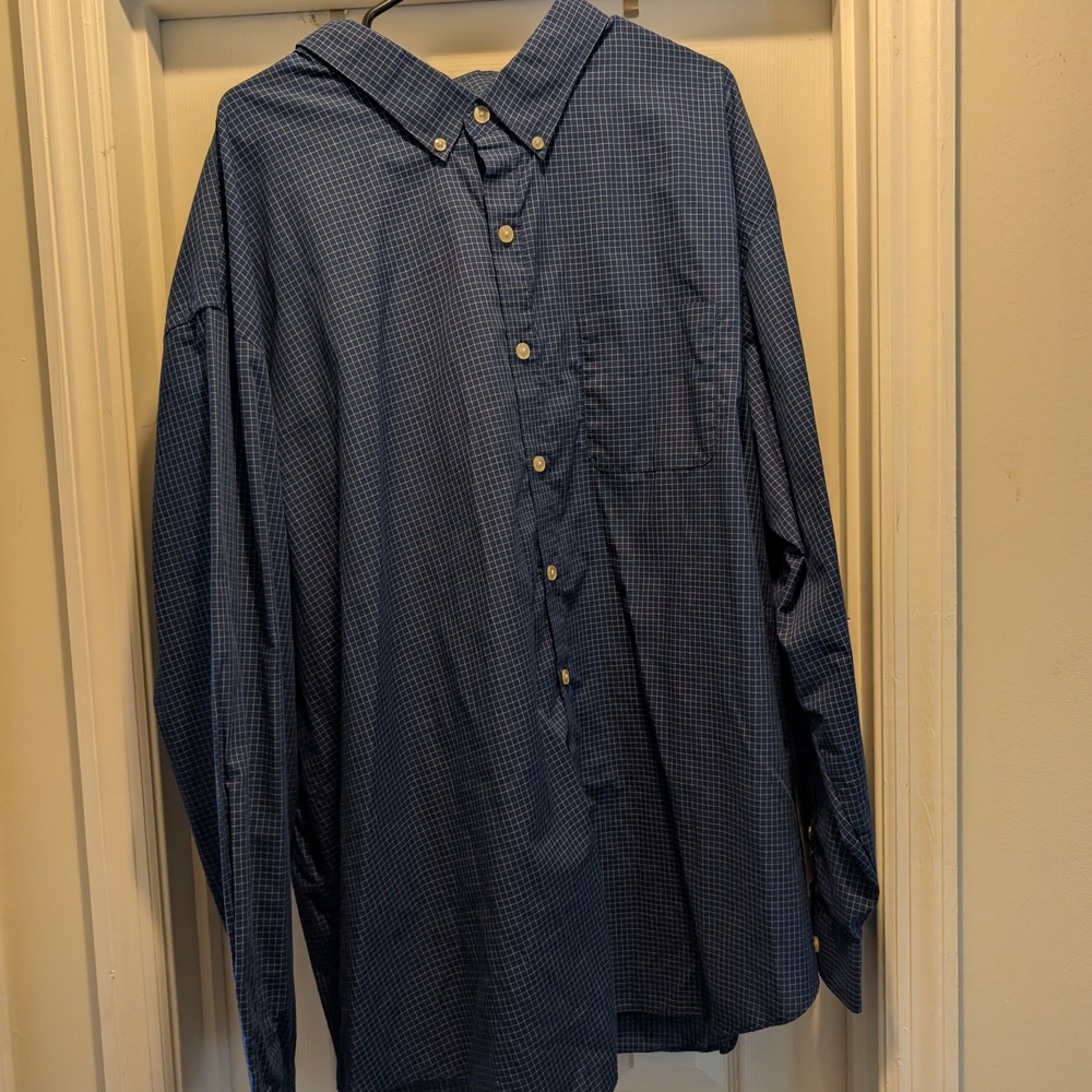 Men's Blue Button-Down Shirt